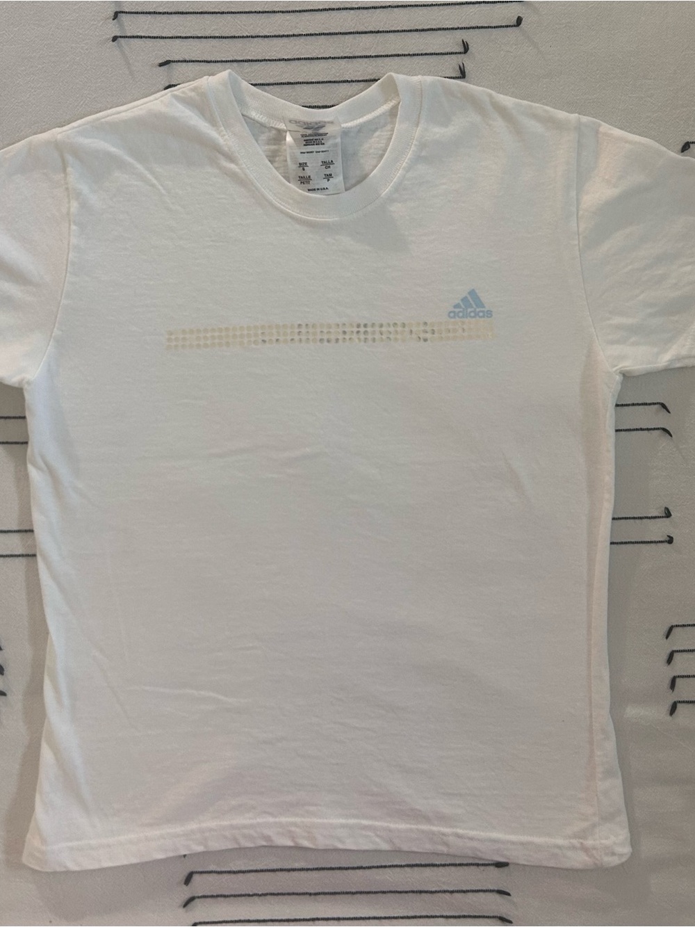 Adidas Woman’sWhite Logo Crewneck T-Shirt
